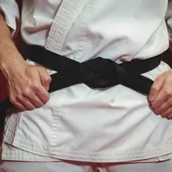 Martial arts black belt